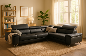 Vante 5 Seater Pu Leather Corner Lounge
