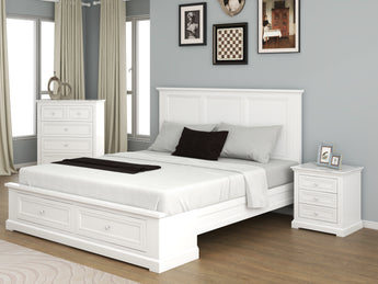 NEW ARRIVAL! - Brielly (STORAGE BED) White Bedroom Collection