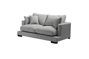 Claire Two Seater Bark Light Color Feather Sofa