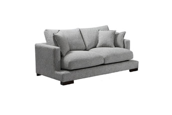 Claire Two Seater Bark Light Color Feather Sofa