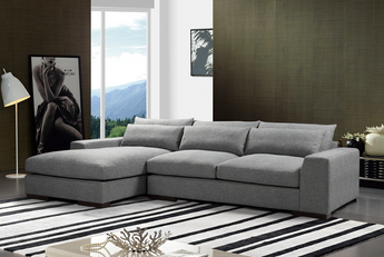 Davenport Feather Sofa – Light & Dark Grey