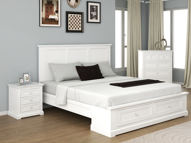 Brielly White Storage Bed Bedroom Collection
