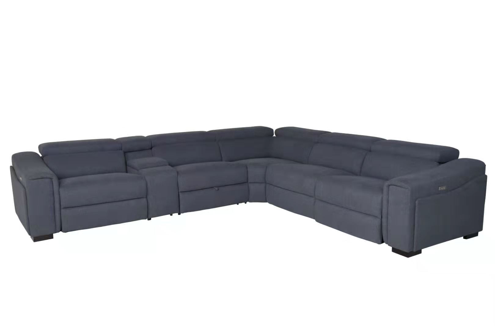 Byron Fabric Electric Modular Recliner Sofa