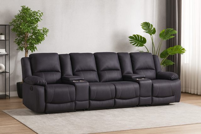 Capital Four Seater Electric Recliner Lounge Sofa