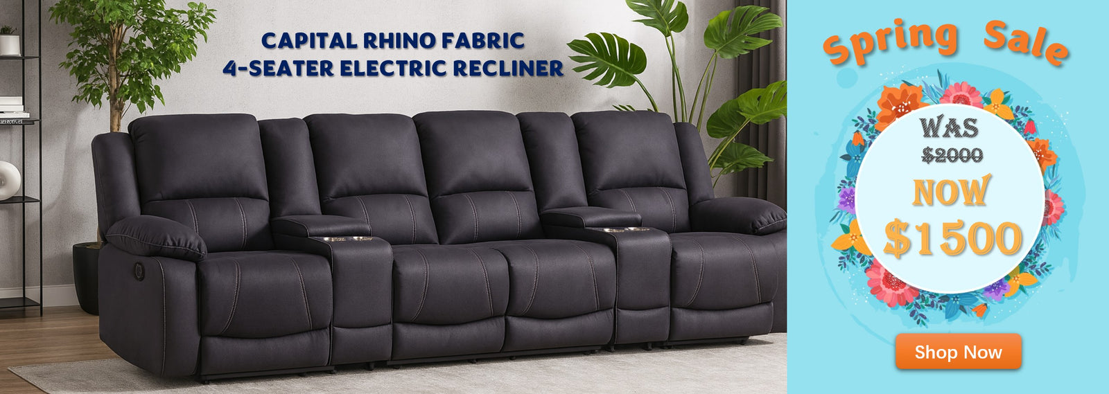 Capital Four Seater Electric Recliner