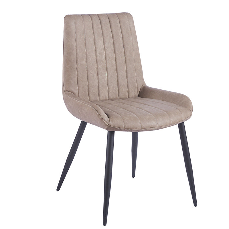 TD188 BeigePu Leather Chair