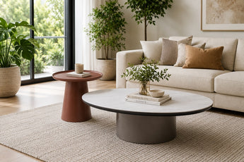 Alba Luxury Coffee Table Set with Microcrystalline Stone Top