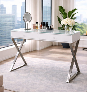 AMELIA 2 DRAWERS MAKE UP TABLE