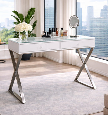 AMELIA 2 DRAWERS MAKE UP TABLE