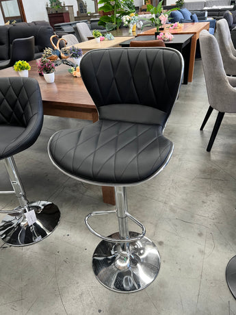 N4045 Black PU Leather Bar Stool