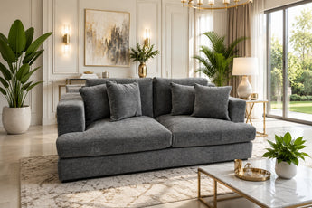 Cameron Feather 2 Seater Sofa – Premium Deep-Seated Modern Fabric Lounge