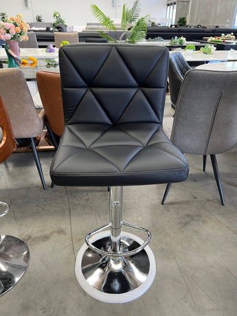 N1055 Black PU Leather Bar Stool