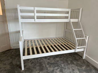 Allium Single Over Double White Timber Bunk Bed