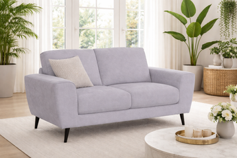 Juliet 2-Seater Light Grey Fabric Sofa
