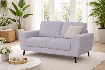 Juliet 2-Seater Light Grey Fabric Sofa