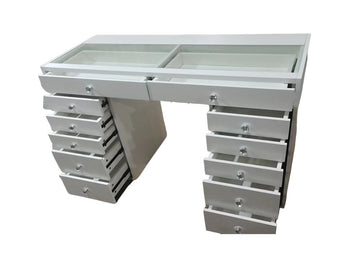 MURPHY 12 DRAWERS MAKE UP TABLE