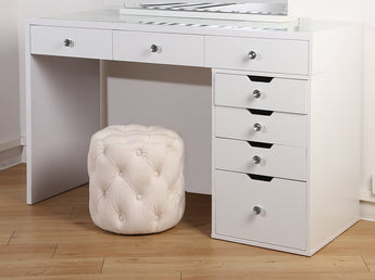 VIDA WHITE 7 DRAWERS MAKE UP TABLE