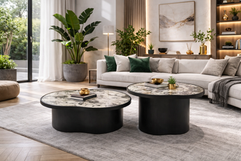 Prestige  Modern Sintered Stone Coffee Table Set