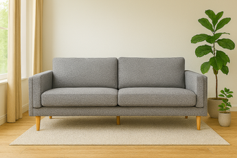 Stella 3-Seater Light Grey Sofa