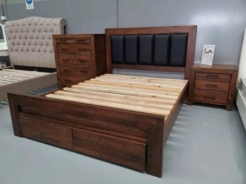 Amsterdam American Poplar Wood Bedroom Suite