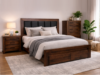 Amsterdam American Poplar Wood Bedroom Collection