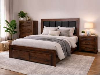 Amsterdam American Poplar Wood Bedroom Collection