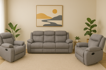 Apollo Medium Grey 1S+2S+3S Manual Recliner