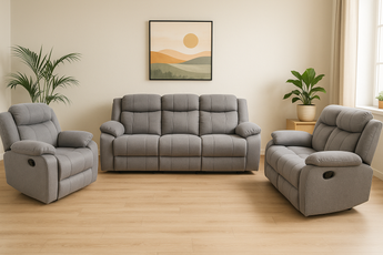 Apollo Medium Grey 1S+2S+3S Manual Recliner