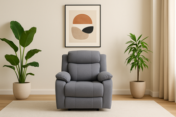 Apollo Medium Grey Single Seater Manual Recliner
