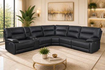 Bentleigh 5 Seater Modular Corner Electric Recliner Lounge Sofa