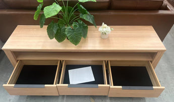 Brighton Ash Timber Veneer Entertainment Unit