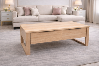 Brighton Light Oak Vic Ash Timber Coffee Table