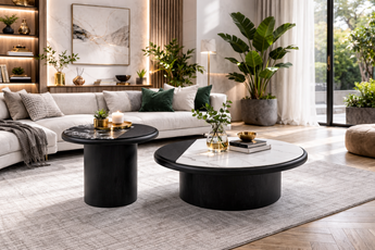Eclipse Black Sintered Stone Top Coffee Table