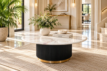 Flute Marble Coffee Table