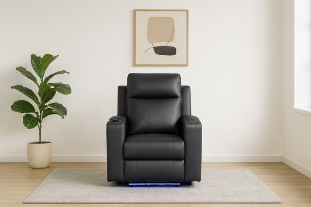 Kino Single Seater Electric Dual Motor Fabric Recliner Lounge Sofa