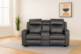 Kino 2 Seater Electric Dual Motor Fabric Recliner