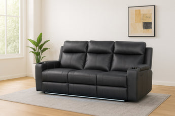 Kino 3 Seater Electric Dual Motor Fabric Recliner