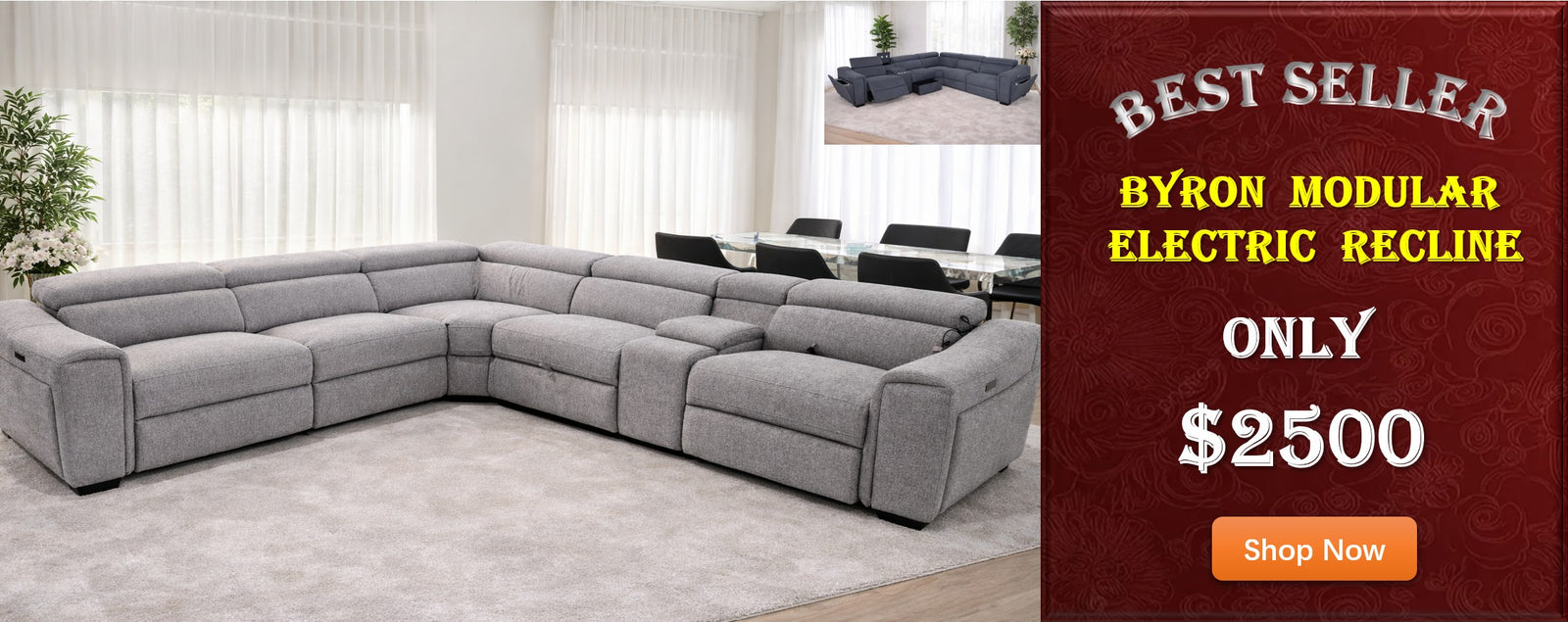 Byron Modular Electric Recliner