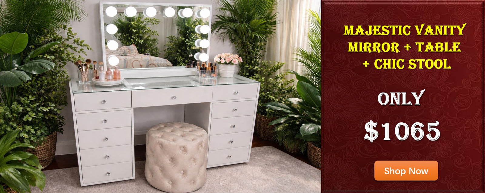 Majestic Vanity Set and Stool