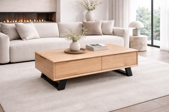 Menton Messmate Timber Veneer Coffee Table