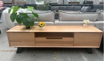 Menton Messmate Timber Veneer Entertainment Unit
