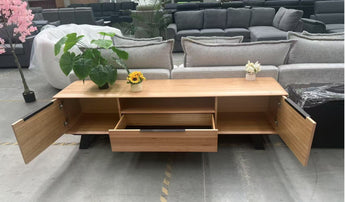 Menton Messmate Timber Veneer Entertainment Unit