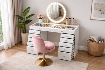 MURPHY 12 DRAWERS MAKE UP TABLE