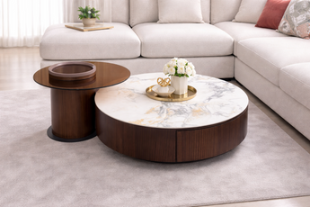 Regent Brown Sintered Stone Top Coffee Table