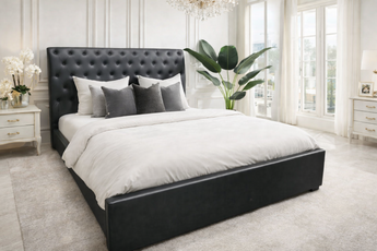 Simon PU Leather Gas Lift Bed Frame