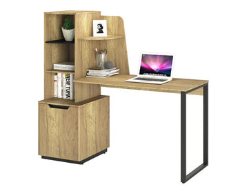 #3599 MDF STUDY TABLE 1450 OAK