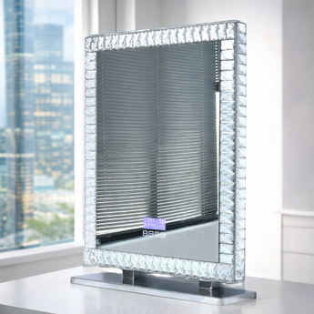 XL DIAMOND 60x80 TALL VANITY MIRROR WITH 3 COLOR LIGHT WITH BLUETOOTH SPEAKER