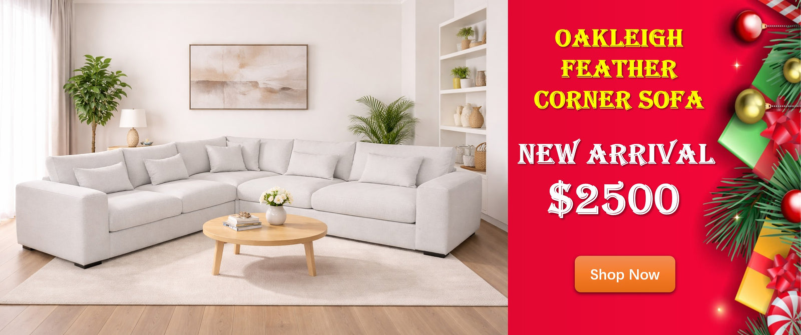 Oakleigh Luxury Feather Corner Sofa